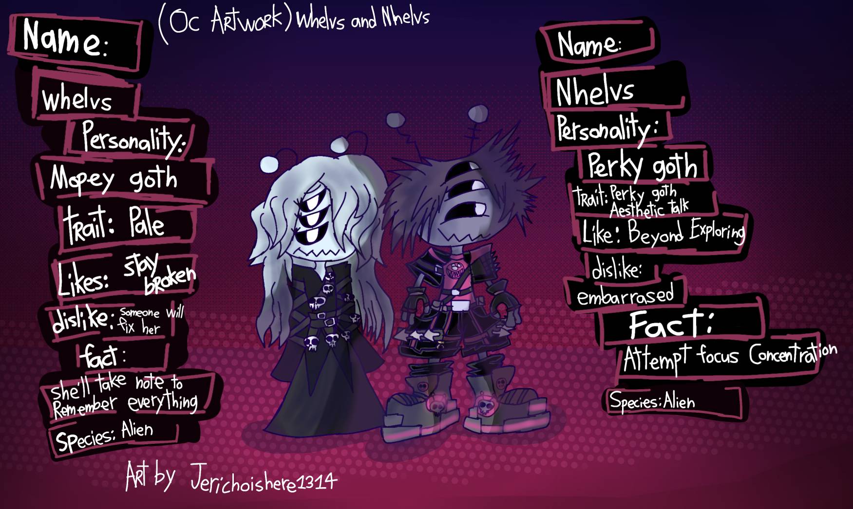(Oc artwork) whelvs and nhelvs
