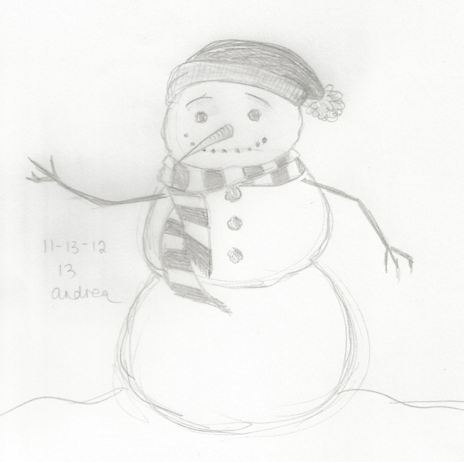 Sketchvember 13: Random Snowman