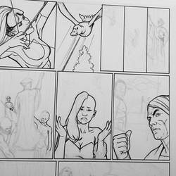 Page in inking process 