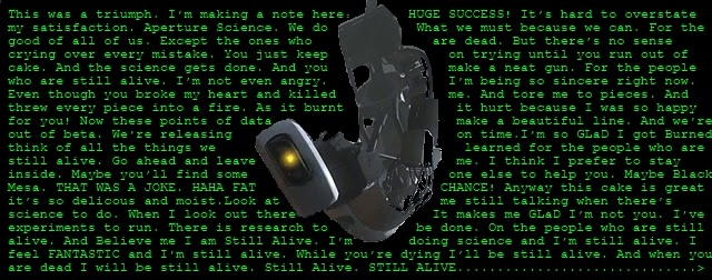 Glados Is Still Alive By Clb123jump On Deviantart Glados Is Still Alive By Clb123jump On Deviantart