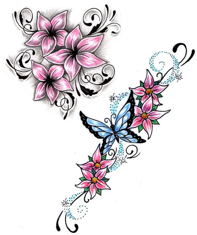 Flower Tattoo designs by Shadow3217 on DeviantArt