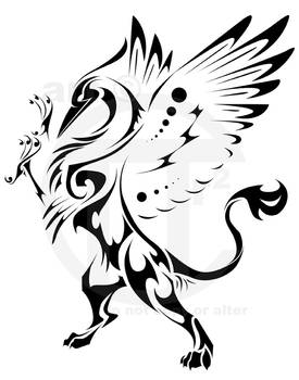 Gryphon Rampant Tattoo