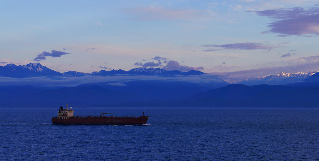 Tanker at Sea