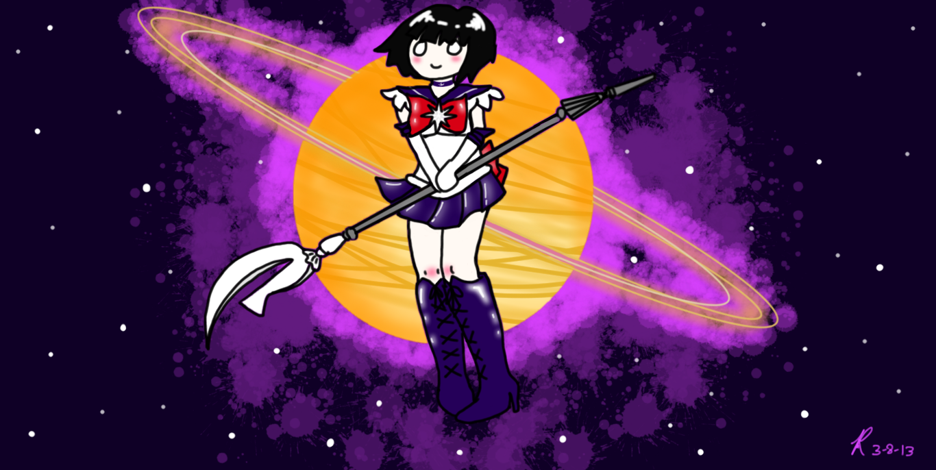 Sailor Saturn Doodle Wallpaper