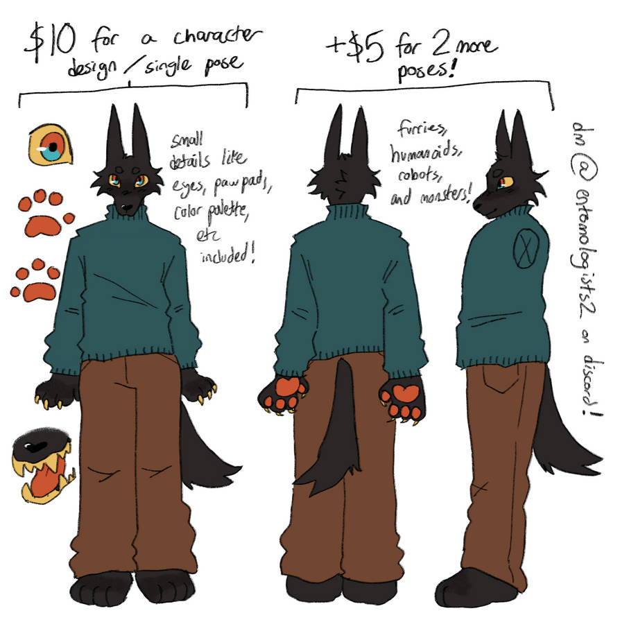 Character Reference Comms by suneaterzines on DeviantArt