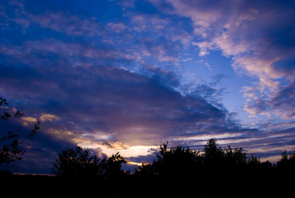 sunset at strumiany valley