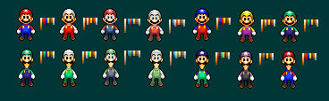 Mario and Luigi BIS Alternate Palletes