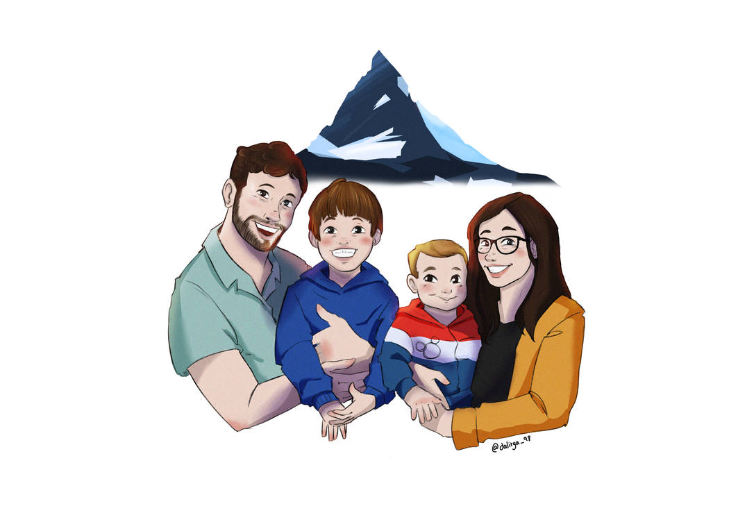 Family Deviantart Family portrait commission by Dalirya on DeviantArt