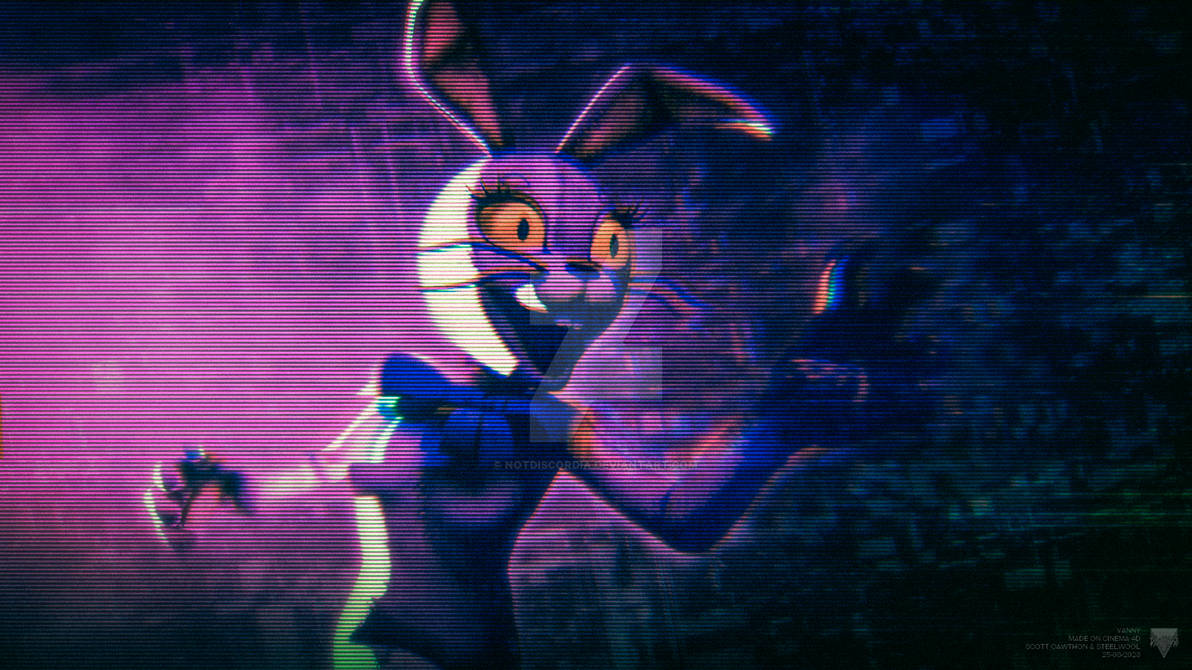 The Dancing Rabbit named Vanny | Wallpaper by NotDiscordia on DeviantArt