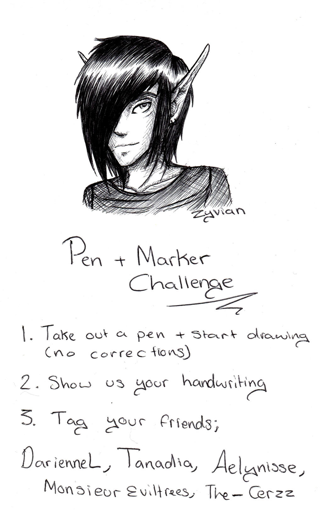 Pen and Marker Challenge