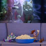 Woody and Buzz watches 3 Pigs and a Baby
