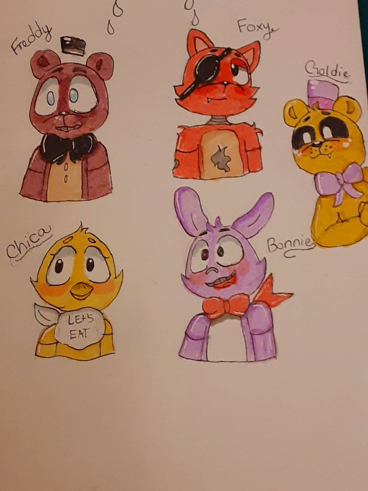 Fnaf 1 Crew by Margaret008 on DeviantArt