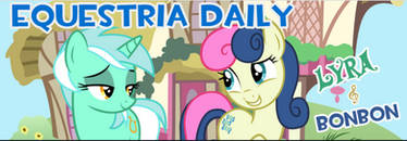 Lyra And Bon Bon Day Equestria Daily Banner 0