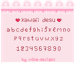 Kawaii Desu - Pixel Font - Now downloadable