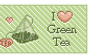 Stamp - I love Green Tea