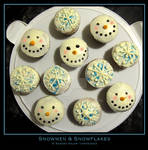 Cupcake: Snowmen n' Snowflakes by simonsaz3