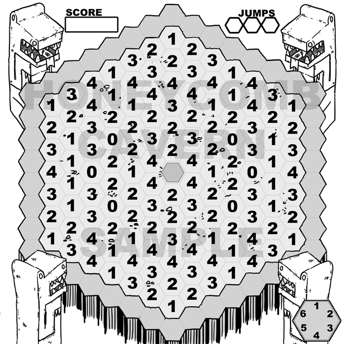 Honeycomb Cavern - Low Ink PnP