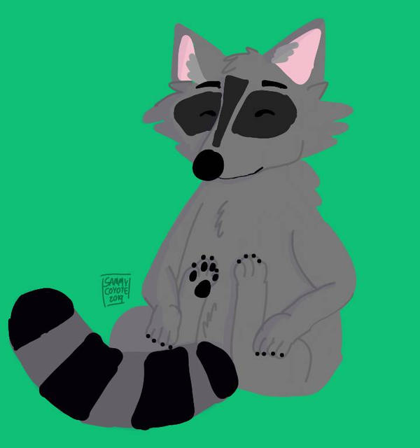 Sam The Racoon Raccoon by GrizzlyWolfSam on DeviantArt