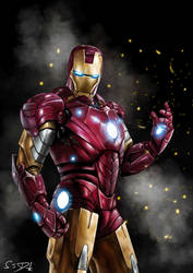 Iron Man by SamDenmarkArt