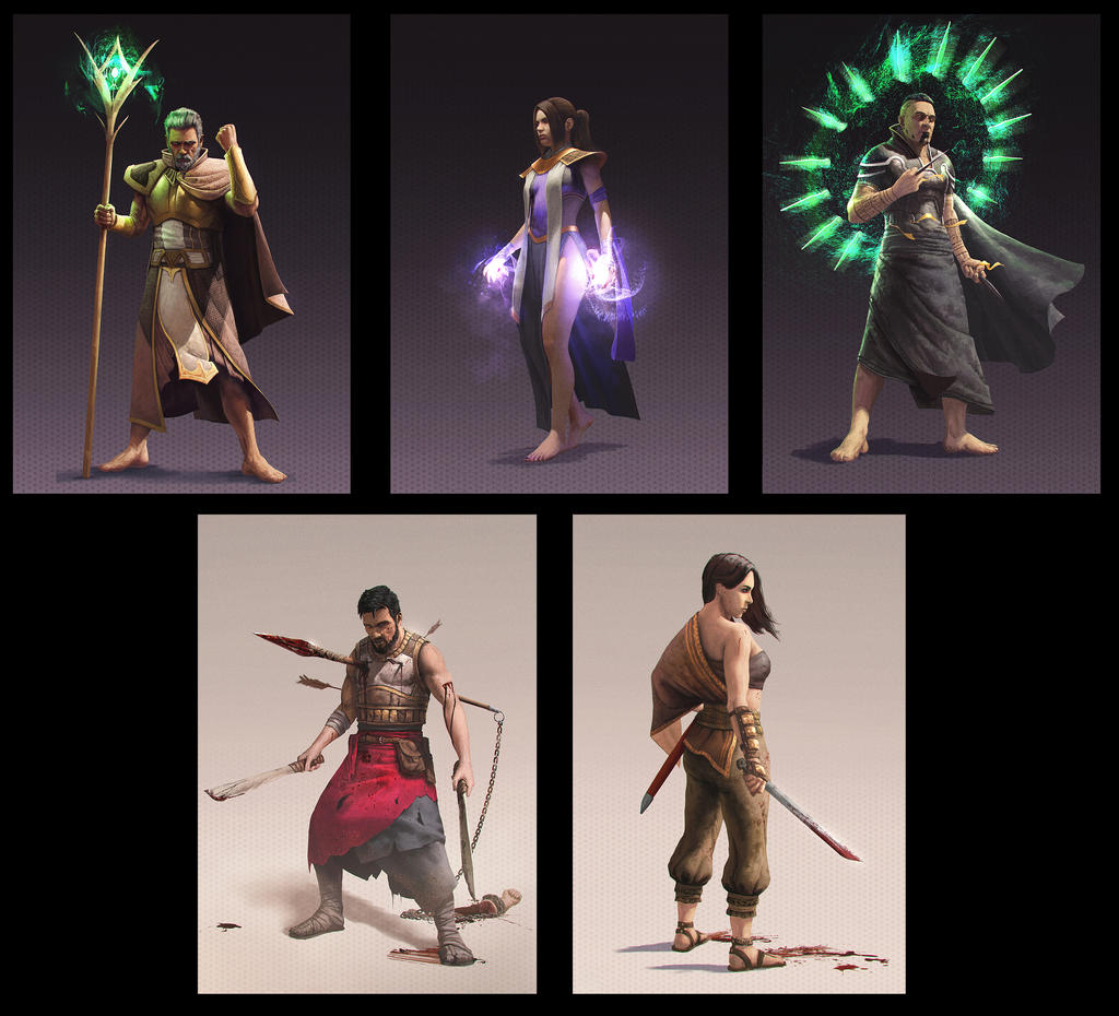 Character Designs by SamDenmarkArt on DeviantArt