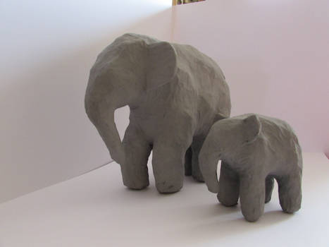 My Paper Mache Elephants