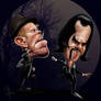 Tom Waits and Nick Cave caricature