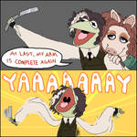 Demon Muppet of Sesame Street by HedgehogBeeblebrox