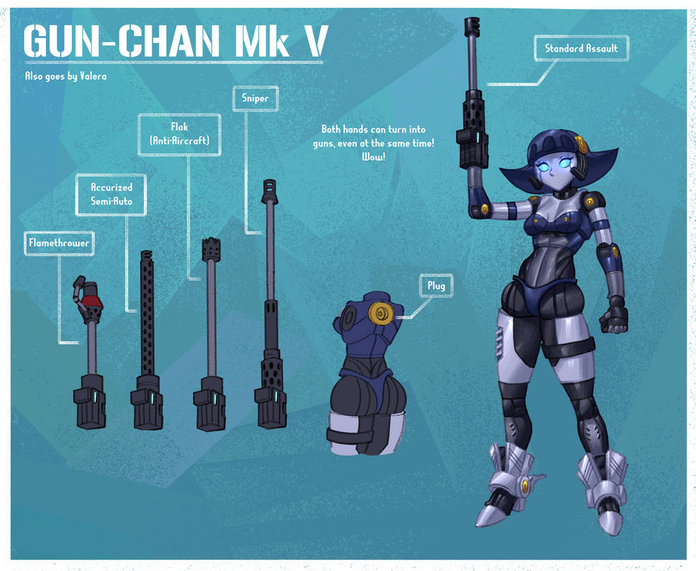 Chan Fan Machine Gun Gun Chan Redesign by ImTheGuySK3 on DeviantArt
