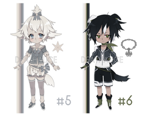 Male Adopt 5 and 6 (1 LEFT EXTRA ADDED)