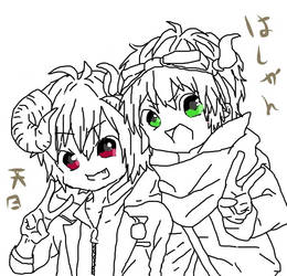 Amatsuki and Hashiyan |Melost| LineArt