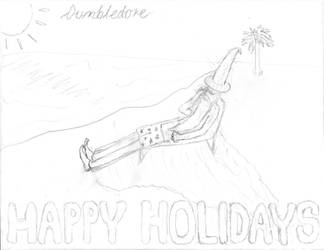 dumbledore beach sketch