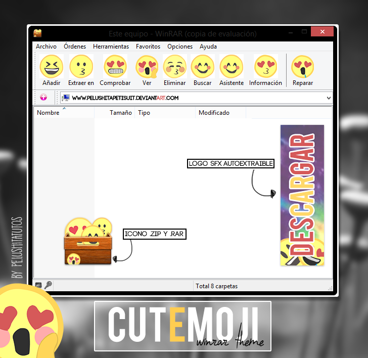 CUTEMOJI - winrar theme.