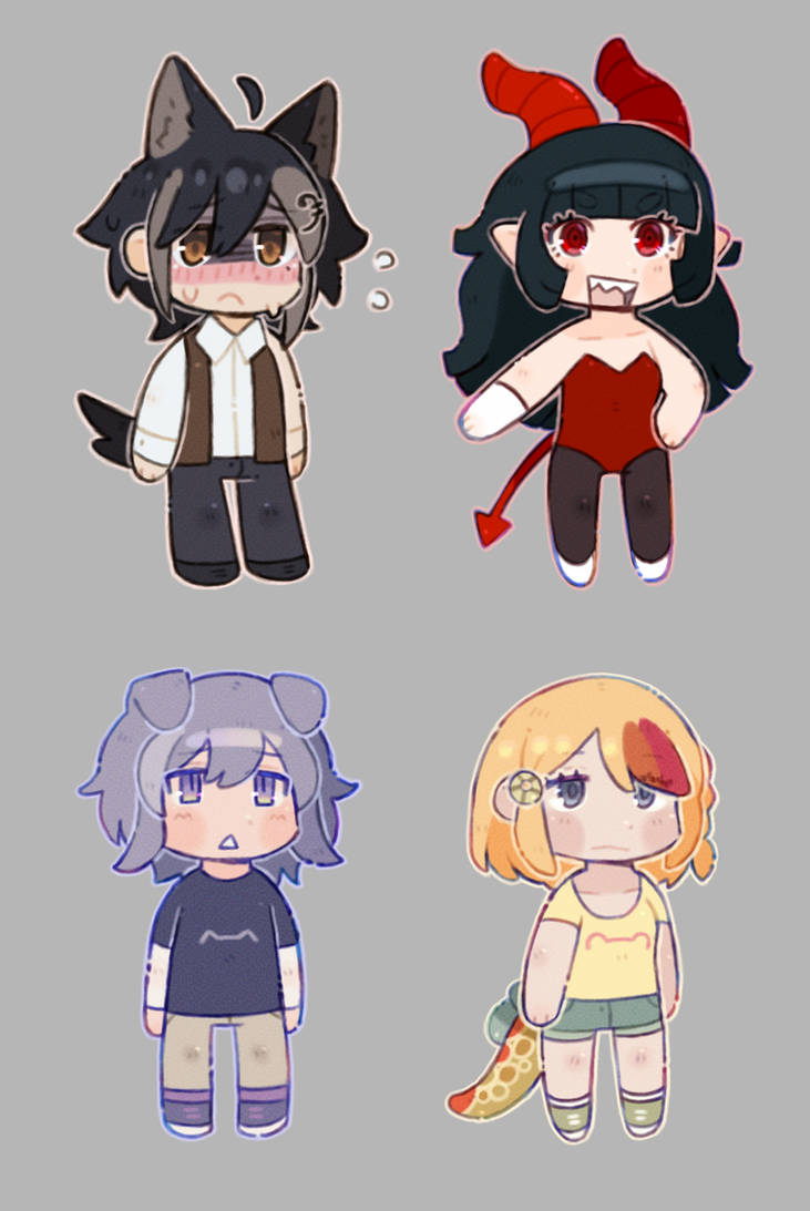 mini chibis by Mapobeans on DeviantArt