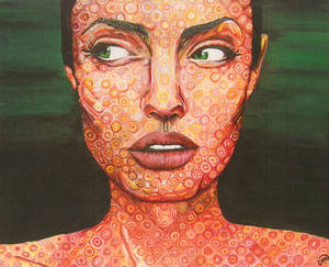 Angelina in Chuck Close Style
