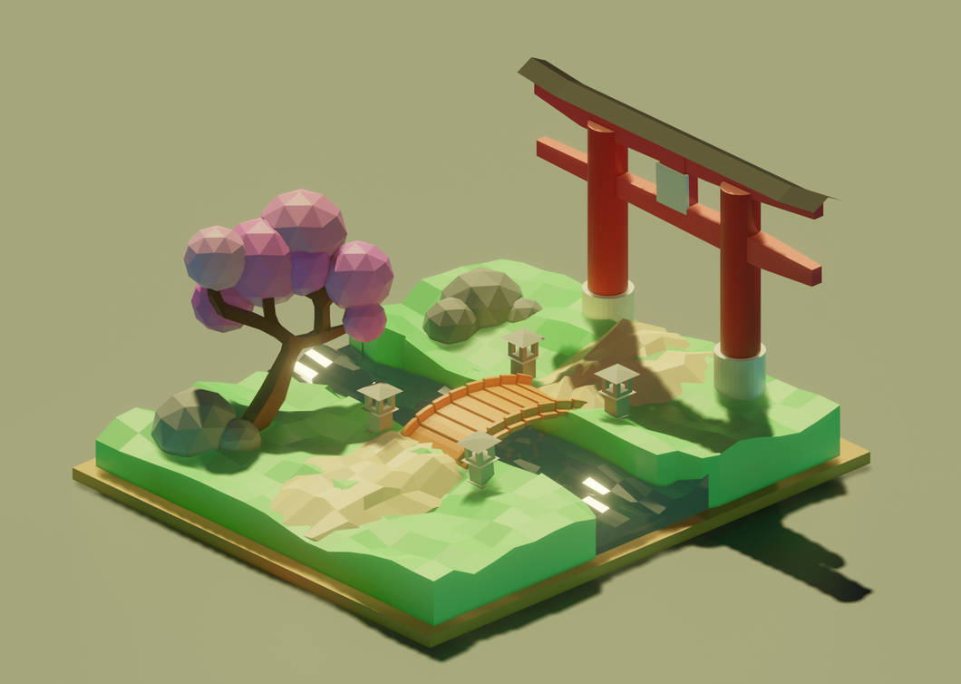 A Japanese Early Spring Setting (Day) by Boookwyrrm on DeviantArt