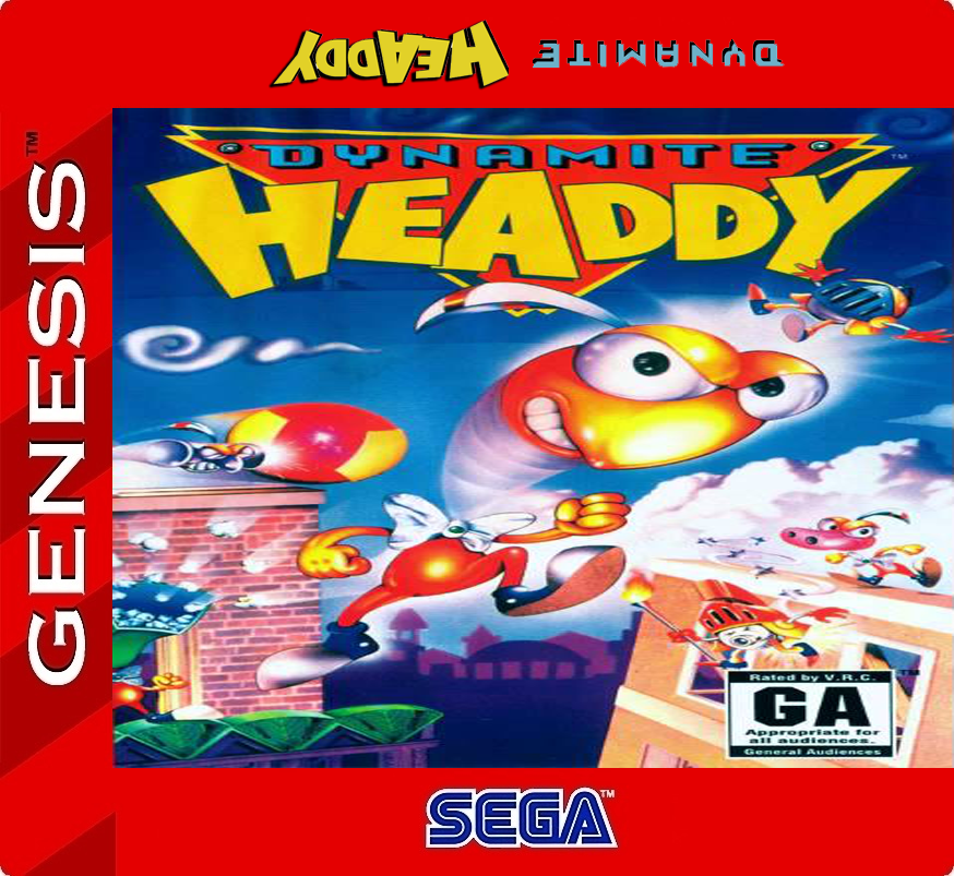 Dinamite Headdy Sega Genesis Label by Borracho2x on DeviantArt