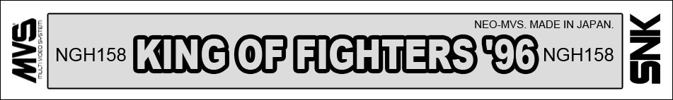 Kof 96 neogeo mvs label by Borracho2x on DeviantArt