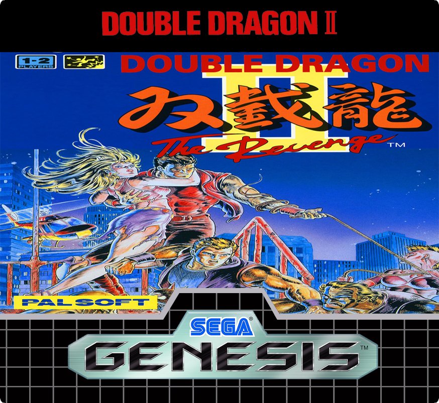 Double Dragon 2 sega genesis label by Borracho2x on DeviantArt