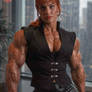 Cory Everson's Kara in 'Double Impact' - 2