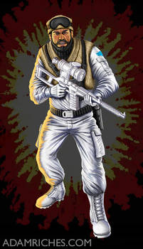 G.I. Joe Frostbite figure packaging illustration