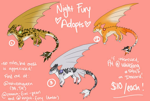 night fury / leopard gecko adopts