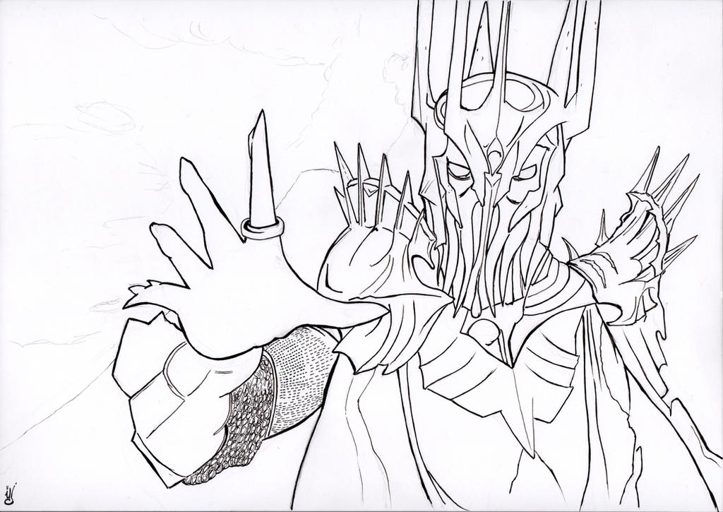 How To Draw Sauron, Step by Step, Drawing Guide, by artistperson95 -  DragoArt in 2023
