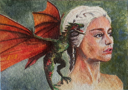 Daenerys - watercolor - fan art