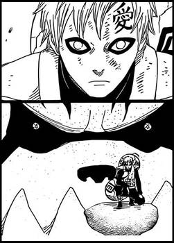 Gaara and Shukaku (Naruto Chapter 658)