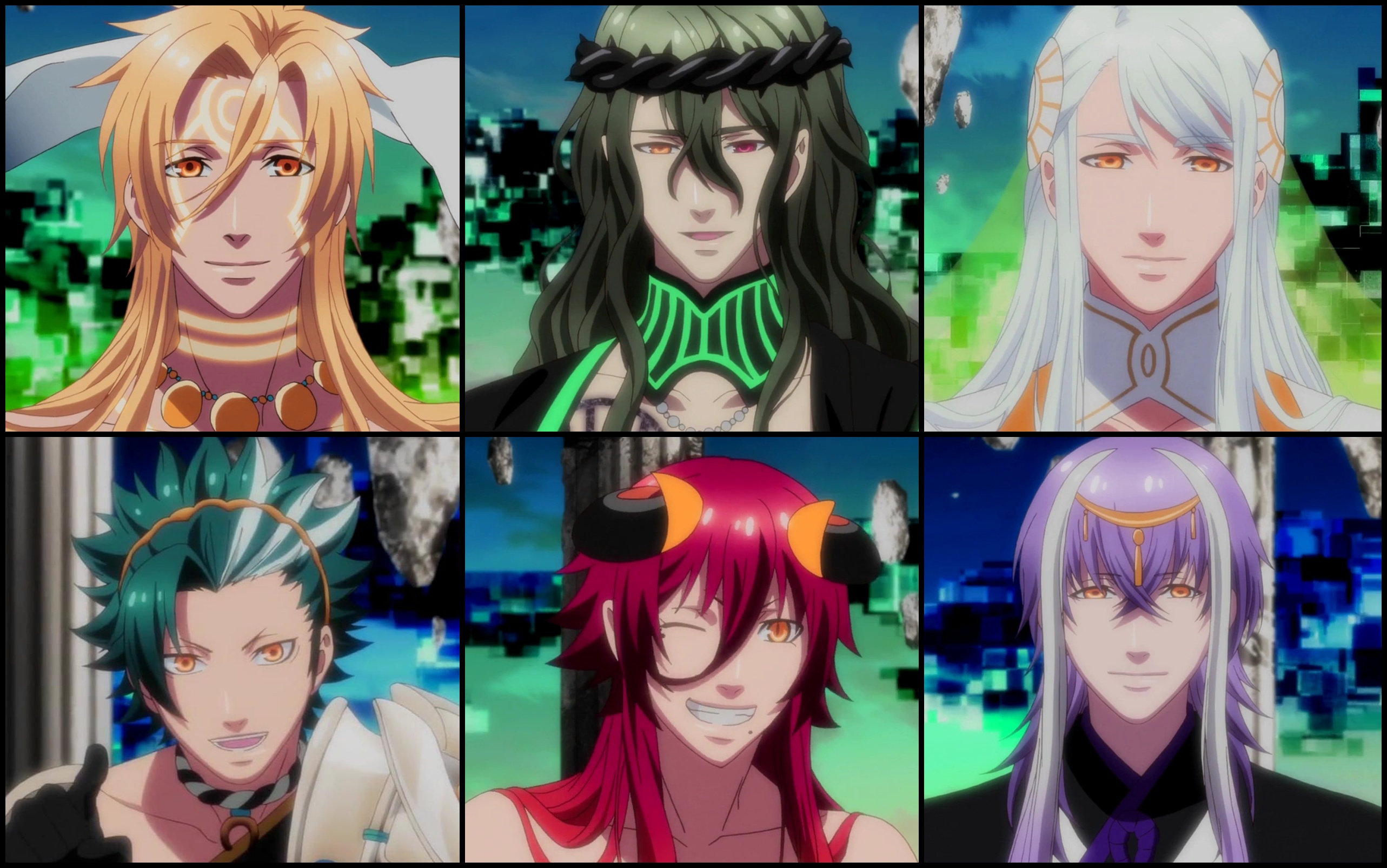 Design of anime characters Kamigami no Asobi