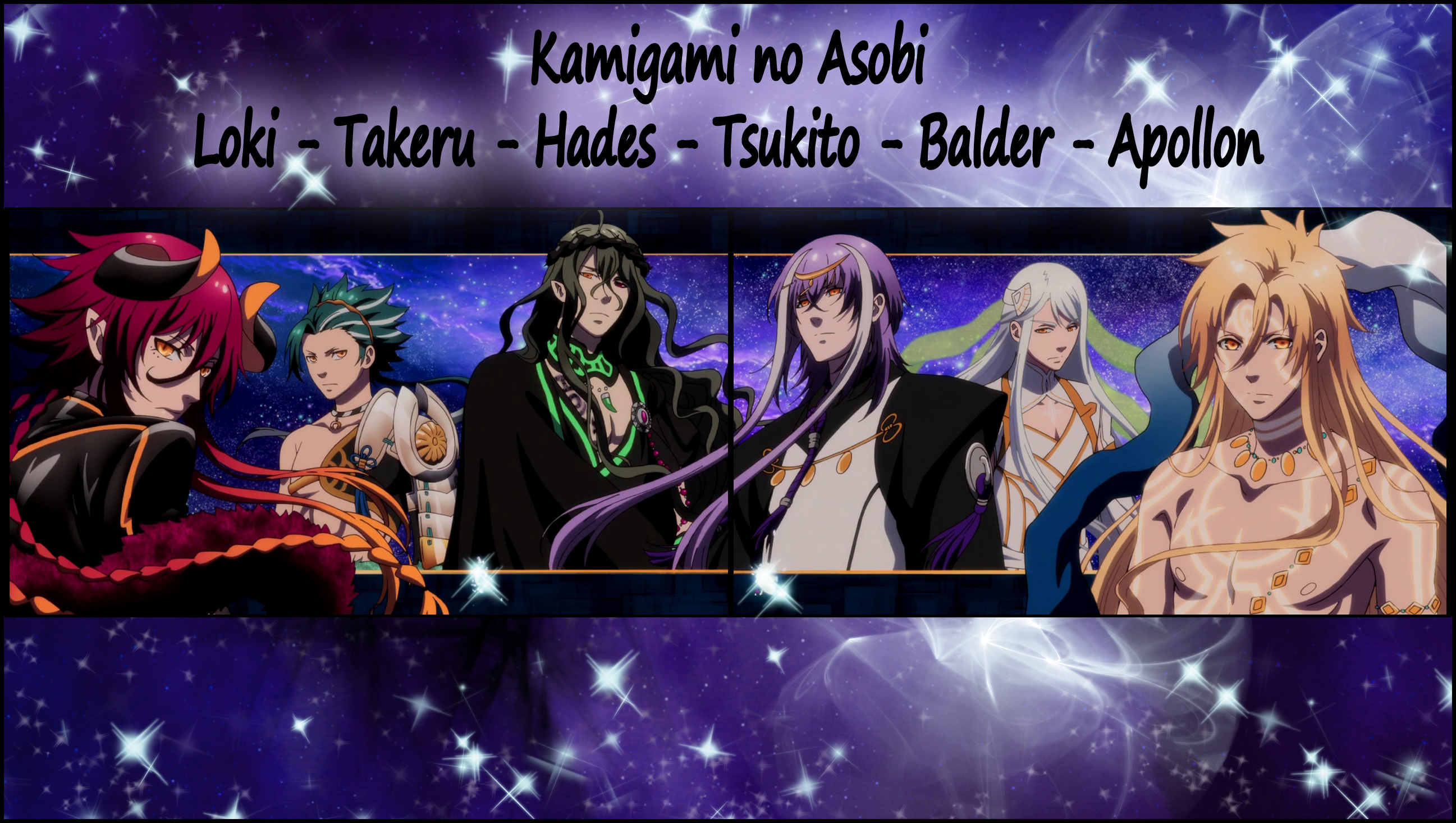 Characters appearing in Kamigami no Asobi Anime