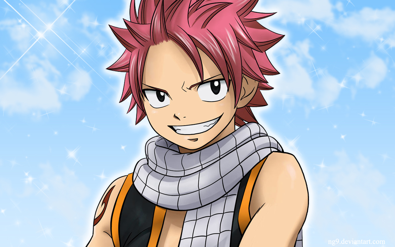 Natsu Dragneel Blue Sky Wallpaper