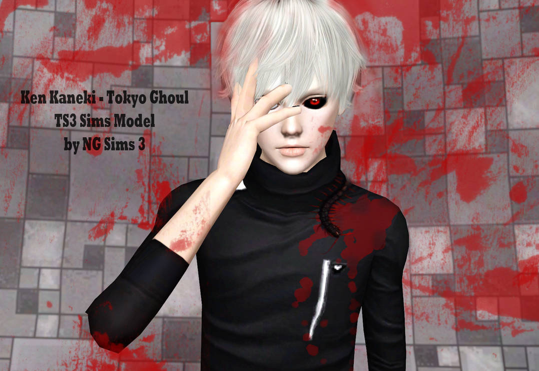 Ken Kaneki - Tokyo Ghoul TS3 Sims Model by ng9