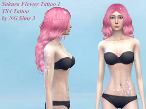 Sakura Flower Tattoo 1 - TS4 CC
