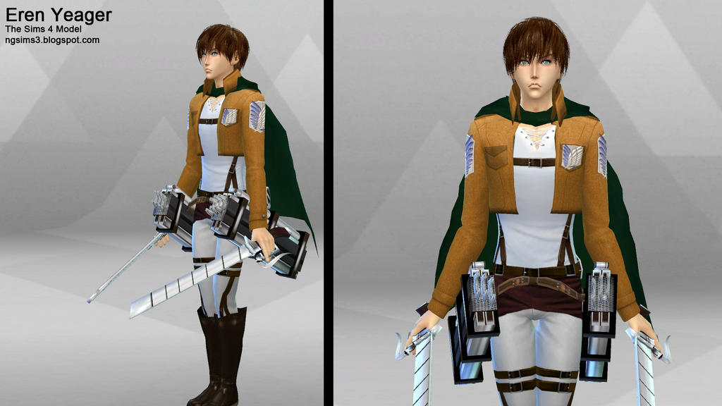 The Sims Resource - [Attack On Titan/Shingeki No Kyojin] All Corps Jacket  Set